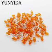 Orange 5mm LED orange light-emitting diode 100pieces/lot feet long 16-18mm