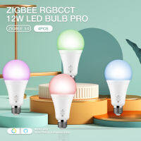 4PCS Zigbe 3.0 Gledopto RGB Color Changing 12W LED Lamp Bulb E27E26 Pro Brightness Adjustment For Home Decoration Living Room