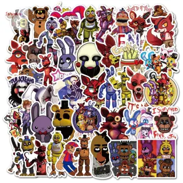 10/50pcs/pack Fnaf Stickers Cartoon Anime Game Security Breach For