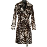 British Leopard Femme Trench Coat ผู้หญิง2020ฤดูใบไม้ผลิฤดูใบไม้ร่วงใหม่แฟชั่น Slim กับเข็มขัด Double Breasted ยาว Windbreaker G006