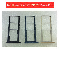 อะแดปเตอร์สำหรับ Huawei Y6 / Y6 Pro ไพรม์การ์ดที่ใส่ถาดซิมไมโครการ์ด Sd ช่องเสียบบัตรอะไหล่ซ่อม