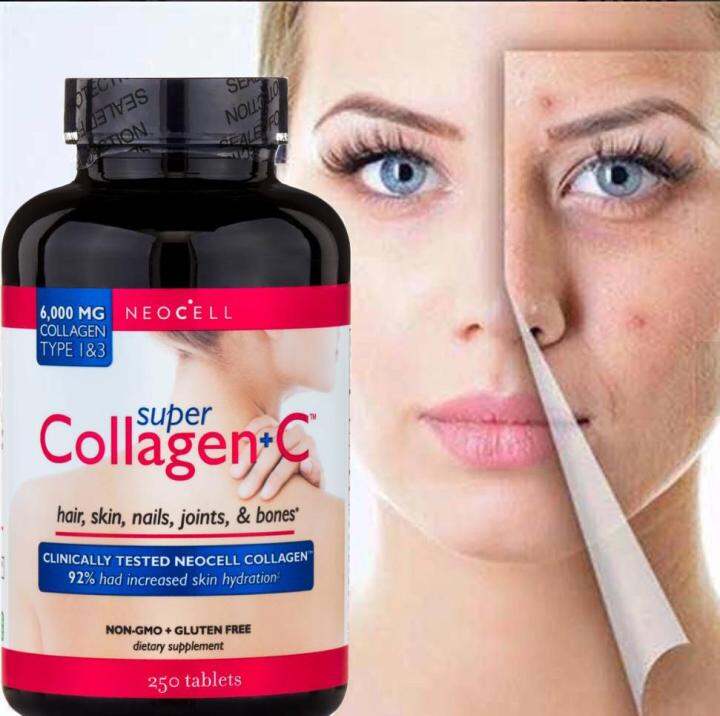 NeoCell Super Collagen C 6,000mg Collagen Types 1 & 3 Plus Vitamin C