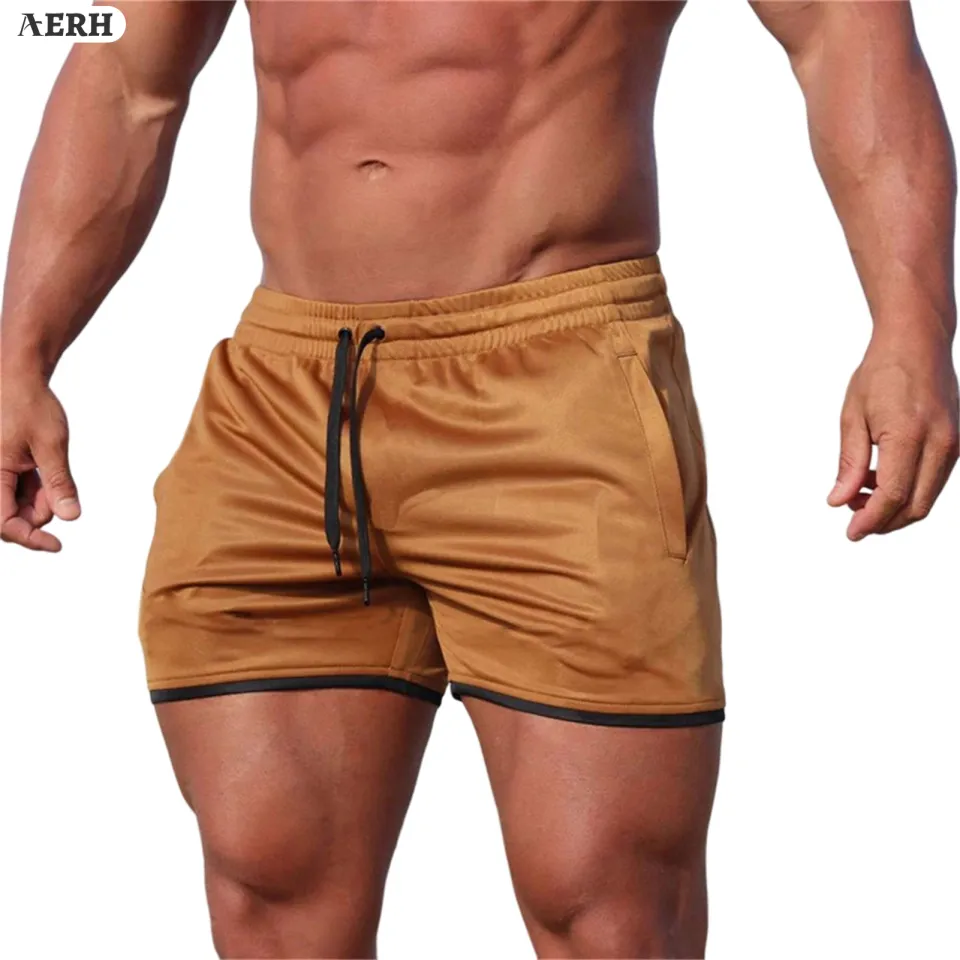 low rise mens workout shorts