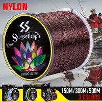 [HOT LIAXLLWISAAZH 534] Sougayilang 150M 300M 500M ที่มองไม่เห็น Spoted Line Bionic ปลา Monofilament Line Speckle ปลาคาร์พเส้นตกปลาไนล่อน