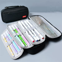 Canvas Pencil Cases Portable Pencil Case Pen Box Pouch School Supplies Pencil Bag Pencil Case Pencil Storage Bag