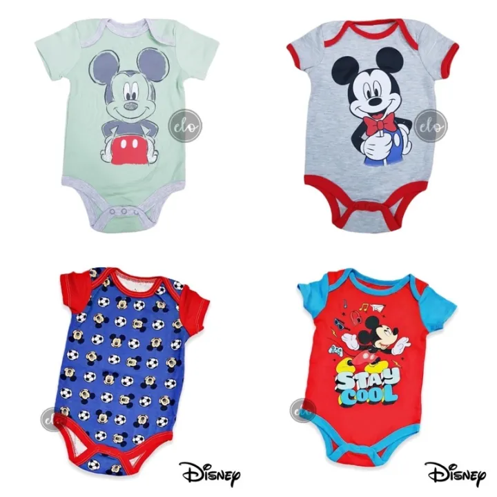 Mainit na benta Newborn Baby Clothes Disney Mickey Mouse Onesies