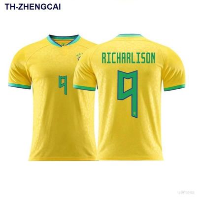 Hot∈♀❐ New 2022-2023 World Cup Brazil Home Away Jersey Richarlison Football Tshirt Soccer Tee Player Version a