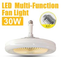 E27 LED Ceiling Fan Lamp 3-Gear Speed Cooling Fan Remote Control Fan Light Dimmable Ceiling Light Electric Fan Ventilator Lamp Exhaust Fans