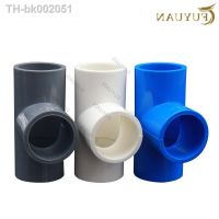 ☽ PVC 20/25/32/40/50/63/110mm ID Water Supply Pipe Fittings Equal Tee Tube Connectors Plastic Joint Irrigation Water Parts Adapter