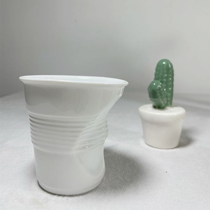 high-end-cups-300มิลลิลิตรสร้างสรรค์ถ้วยน้ำยู่ยี่กับถ้วยที่มีคุณภาพสูงเซรามิกพอร์ซเลนสั้นถ้วยกาแฟอาหารเช้าถ้วยชานม