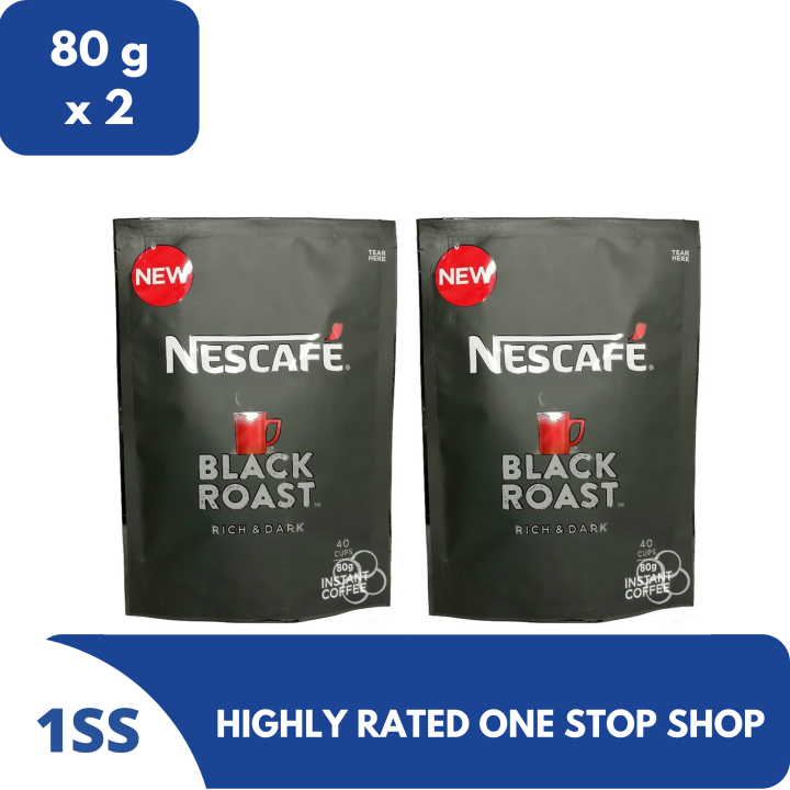 Nescafe Black Roast Instant Coffee, 80g Set of 2 Lazada PH