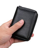 Mini Leather 22 Card Holder MenS Wallet Business Case Purse Credit Id Passport Cover Rfid Blocking Bag For Women Travel 2022 Wallets