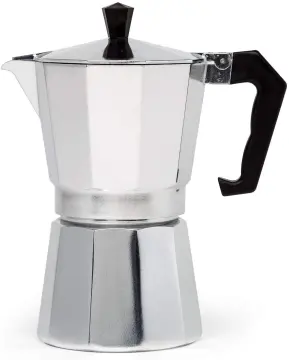 Primula Aluminum 9 Cup Stovetop Espresso Maker - Polished 