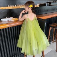 [COD] Girls summer dresses 2022 new childrens skirts little girls western style big princess dresses fashionable