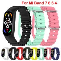 xinpan Bracelet Strap for Xiaomi Mi Band 7 6 5 4 3 Silicone Wristbands Miband 7 Strap Mi Band 6 Smartwatch Mi 5 Replacement Accessories