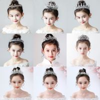 【Creative Dream Works】แฟชั่นซิลเวอร์โกลด์สีคริสตัลมงกุฎสำหรับเด็กเด็กสาวไข่มุก Tiaras Diadems อุปกรณ์ผมจัดงานแต่งงานเครื่องประดับเจ้าสาว