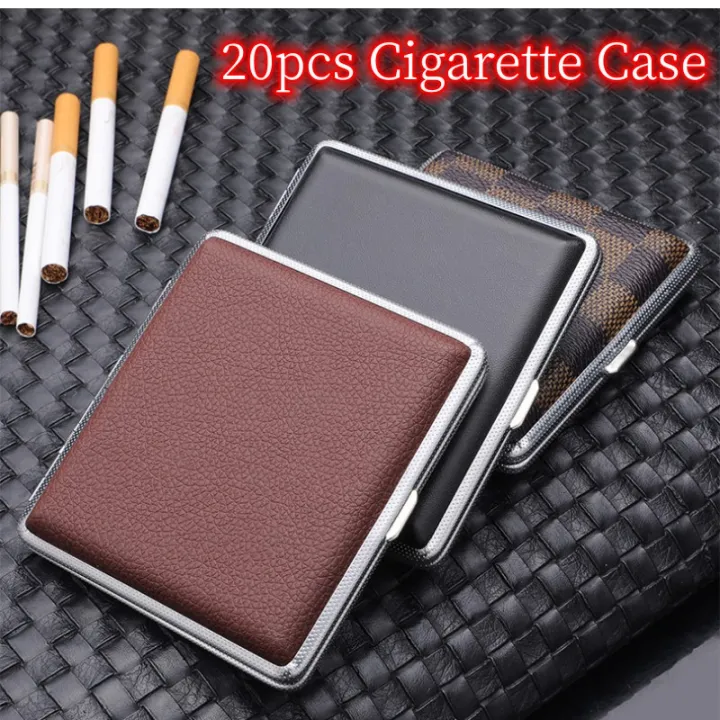 Portable Cigarett Case 20Pcs Ultra-thin Leather Cigarete Box Creative ...