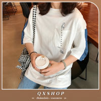 QXshop เสื้อผ้าสุดฮิต? สาวๆสายเกาต้องมา✨ ดีเทลคือดื้อมาก ⚡️ ใส่แล้วเหมือนอยู่เกาหลี เลิศ ?ลุคชิลๆสบายๆ ออกแบบ  เหมือนเด็ก