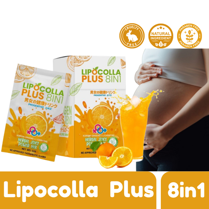 ORIGINAL LIPOCOLLA PLUS 8IN1 Progenative Juice Herbal Juice Power Juice Concentrated and