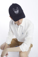 ESP หมวกแก๊ปลายเฟรนช์ชี่ ผู้ชาย สีดำ | Frenchie Baseball Cap | 3861