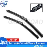 Wiper Front Wiper Blades For Honda Civic MK8 Coupe American Model 2005-2011 2006 2007 Windshield Windscreen Front Window 28"+24"