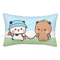 Couple Picnic Polyester Pillowcase Bubu and Dudu Anime Sofa Decorative Washable Pillow Cover Pillowcase