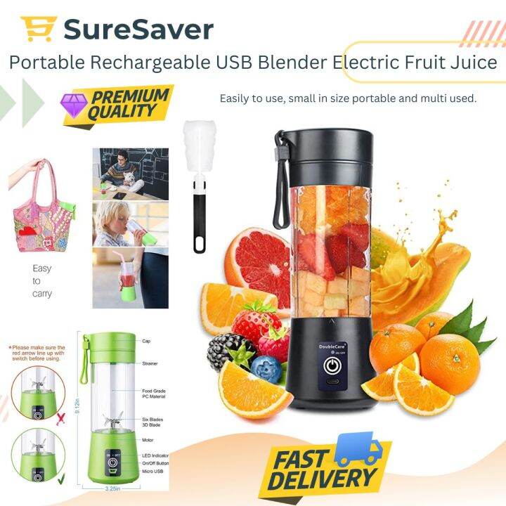 Rechargeable Electric Fruit Juicer Portable Juice Cup Blender USB Juice ...