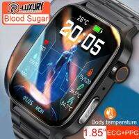 2023 New Non-invasive Blood Sugar Smart Watch Men Voice Calling Wristwatch Body Temperature Stress Test ECG+PPG NFC Smartwatch Furniture Protectors Re