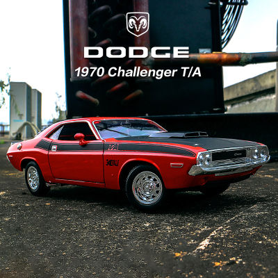 WELLY 1:24 Dodge Challenger Ta 1970 Muscle Car Alloy Car Model Diecasts &amp; Toy Vehicles Toy Cars Kid Toys For Children Gifts