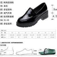 Ready stock shoes Korean version of the rough with the little joker go to work a professional black British style pedal