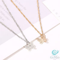 GotGo สร้อยคอจี้ผีเสื้อ  สร้อยคอสไตล์เกาหลี สร้อยคอแฟชั่น necklace