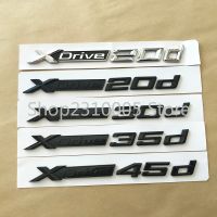 NEW Full Glossy Black XDrive 20d 25d 30d 35d 40d 45d 50d 20i 25i 28i 30i 35i 40i 50i Fender Trunk Emblem Badge for BMW Car Sticker