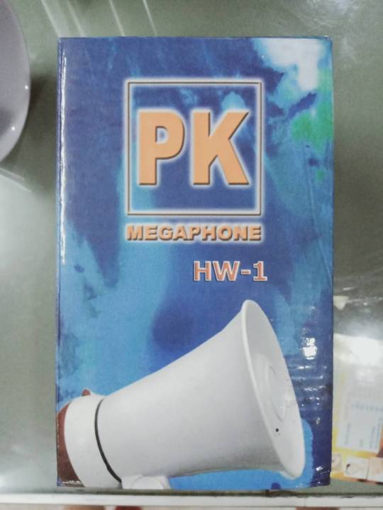 สินค้าขานดี-โทรโข่งจิ๋ว-พกพาสะดวก-เสียงดังชัดเจน-megaphone-ยี่ห้อ-pk-โทรโข่งเล็ก-ขนาด-4-นิ้ว-รุ่น-hw-1-ของแท้-พร้อมส่ง