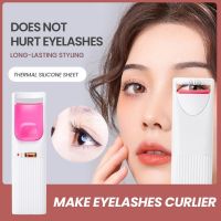 Portable Heated Eyelashes Curling Tool Electronic USB Natural Fake Eye Lash Curler Enlarge Eyes Eyelash Curler Makeup Tools