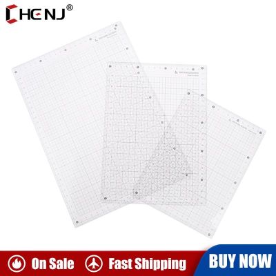 【CW】 A5  Students Writing Desk Sewing Cutting Mats Clipboard Measuring Supplies Transparent Ruler Board