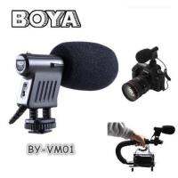 ไมโครโฟน BOYA รุ่น BY-VM01 สำหรับ DSLR Camera Camcorder DV ช่วยลดเสียงรบกวนการสั่นสะเทือนในช่วงออโต้โฟกัส