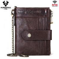 HUMERPAUL Wallet Men Genuine Leather Coin Purse Luxury nd Short Male Clutch Money Bag Quality Guarantee Card Holder Carteira