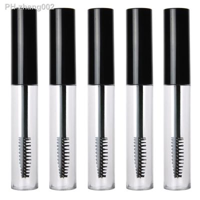 5 PCS 10ML Empty Mascara Tubes Makeup Packaging Cosmetic Sample Container Refillable Plastic Bottle with Eyelash Brush Stick