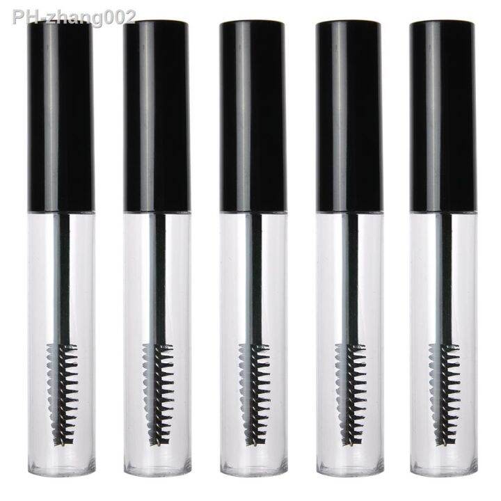 5-pcs-10ml-empty-mascara-tubes-makeup-packaging-cosmetic-sample-container-refillable-plastic-bottle-with-eyelash-brush-stick