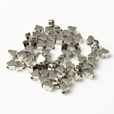 100200300500Pcs Love Heart Gold Silver Color CCB Loose Spacer Beads For Charm Jewelry Making DIY Necklace Bracelet Supplies