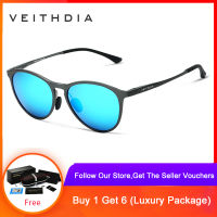 VEITHDIA แว่นกันแดดแฟชั่น Polarized  ผลิตจากวัสดุแมกนีเซียมอลูมิเนียม แว่นตากันแดด แว่นโพลาไรซ์ ใส่ได้ทั้งผู้หญิงและผู้ชาย - 6625