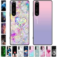 1สำหรับ Sony Xperia 1 Iv/ 5 IV เคส10 IV กันกระแทกซิลิโคนนิ่มฟิล์มป้องกันสำหรับโซนี่โทรศัพท์ Sony Xperia 10 IV เคส TPU ครอบคลุม10IV 5IV แมว