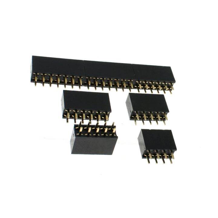 10pcs-2-54mm-2x2-3-4-5-6-8-10-12-13-15-20-40-pin-double-row-straight-needle-pcb-strip-connector-2-54-female-header-socke