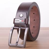 BeeStyle เข็มขัดหนัง เข็มขัดหนังผู้ชาย Man Fashion Pin Buckle Belt  ADIKALA B126X – สีกาแฟ