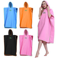 Microfiber Quick Dry Wetsuit Diving Suit Changing Robe Poncho Towel with Hood Quick-drying Absorbent Sweat-absorbent Swim Robe