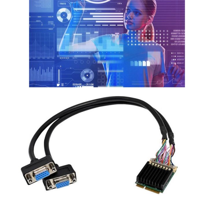 mini-portable-2d-embedded-image-application-graphics-card-pcie-to-dual-port-vga-embedded-image-sm750