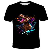 Kids Dinosaur Boys T-Shirt 3D Printing Harajuku Casual Graphic Streetwear Jurassic World Short Sleeve Girls Popular Tshirts