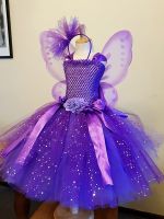 【CW】 Tutu Kids Glitter Tulle Gown with Children Birthday Costume Dresses