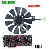 New 87MM Everflow T129215SU DC 12V 0.50AMP 4Pin 4 Wire Cooling Fan For ASUS GTX980Ti R9 390X 390 GTX1070 Graphics Card Fans