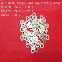 100 Buah M3 x 5/6/7 Mesin Cuci Tipis 0.1Mm 0.2Mm 0.3Mm 0.5Mm 1Mm Baja Tahan Karat 304 Mesin Cuci Datar Ultra-tipis Mesin Cuci Penyesuaian Celah Gasket